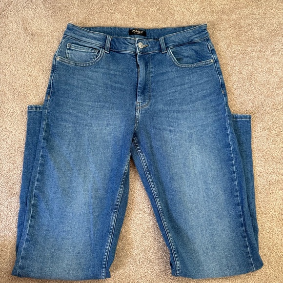 Only Blue Straight Leg Jeans - Picture 7 of 10